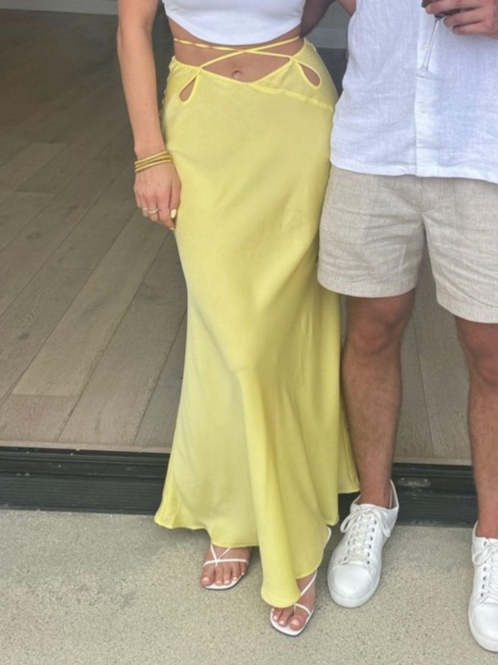 Women's Yellow Maxi Skirt